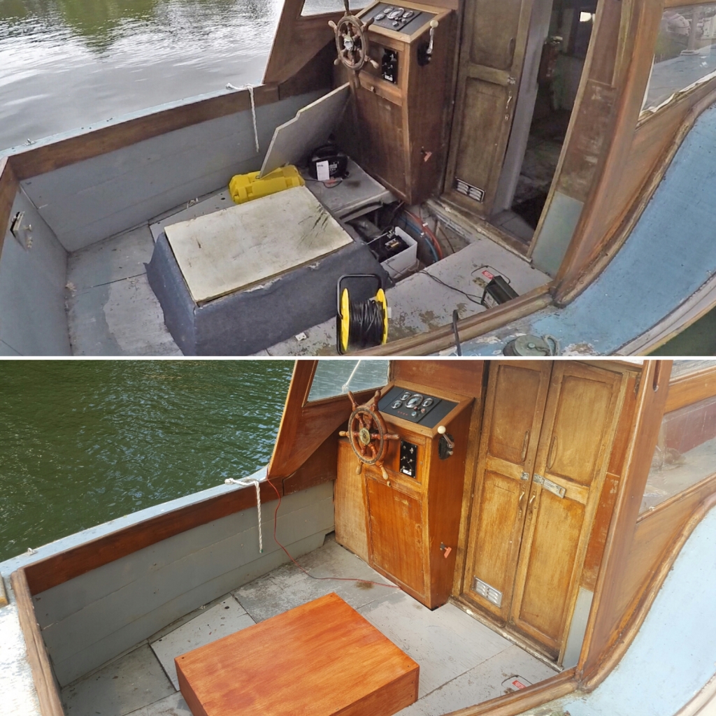 perdita 2 before and after engine cover
